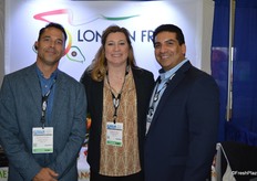 The team of London Fruit. Michael Stewart, Tonya Hill and Mario Cardenas.